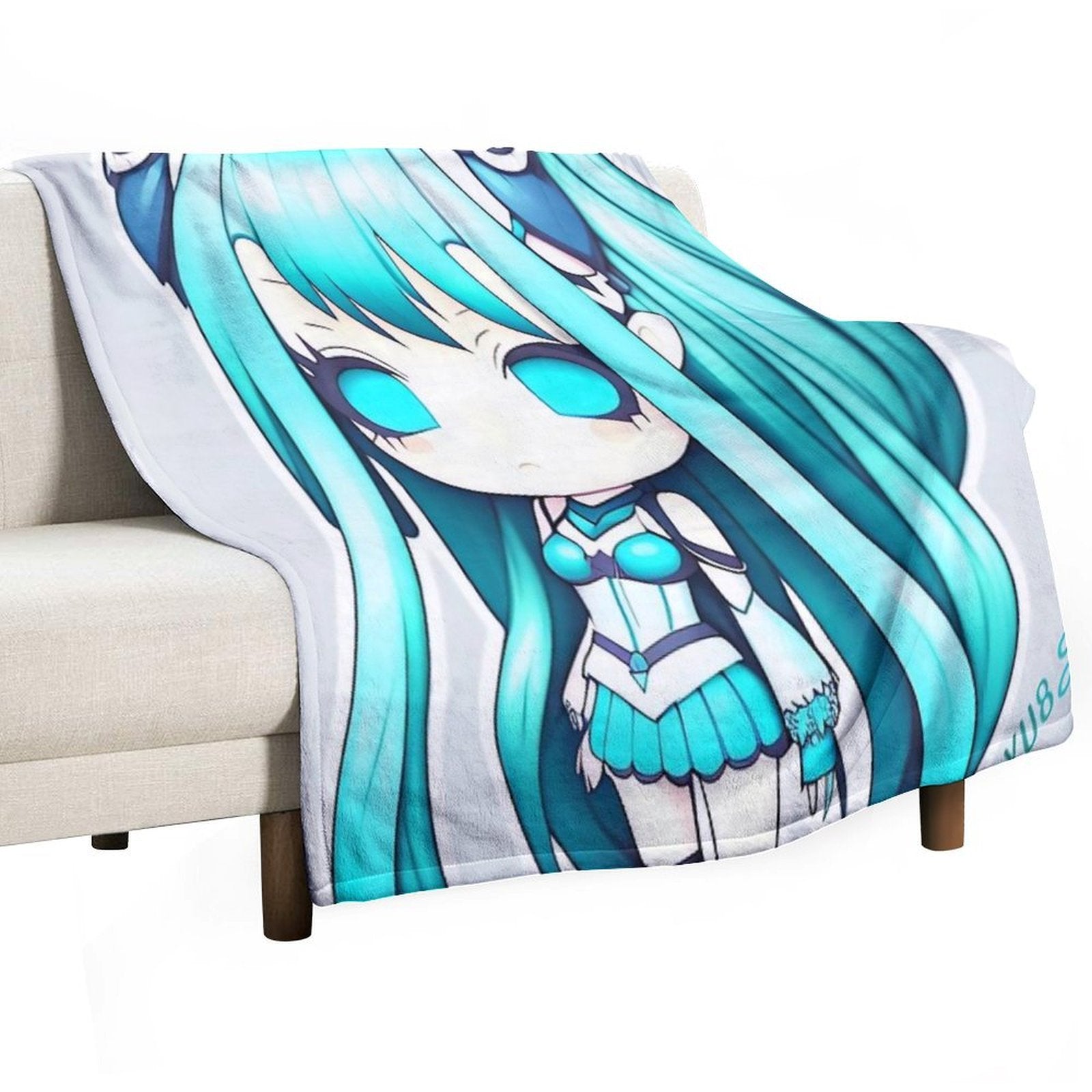 Hatsune Miku Cute Female Durable Throw Blanket