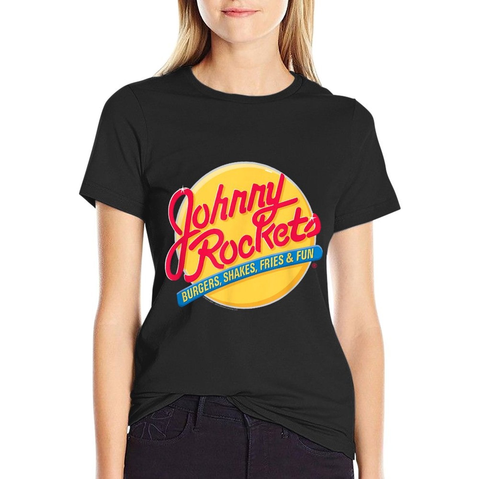 Johnny Rockets Vintage Logo Fast Food Comfortable T-Shirt