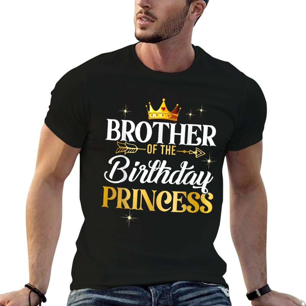 Brother Of The Birthday Princess Girl Party Matching Family  Soft T-Shirt