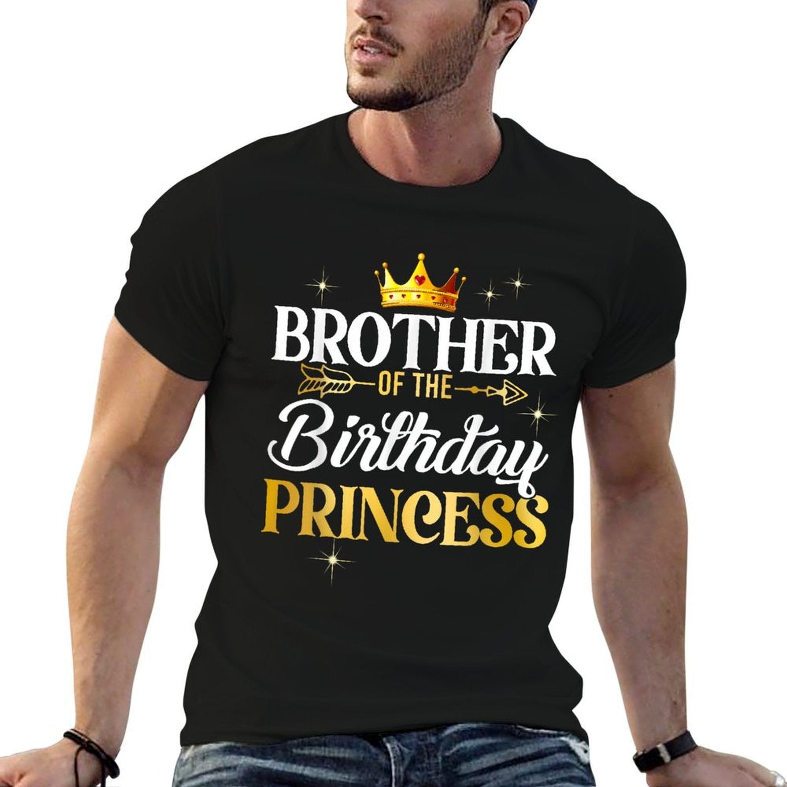 Brother Of The Birthday Princess Girl Party Matching Family  Soft T-Shirt