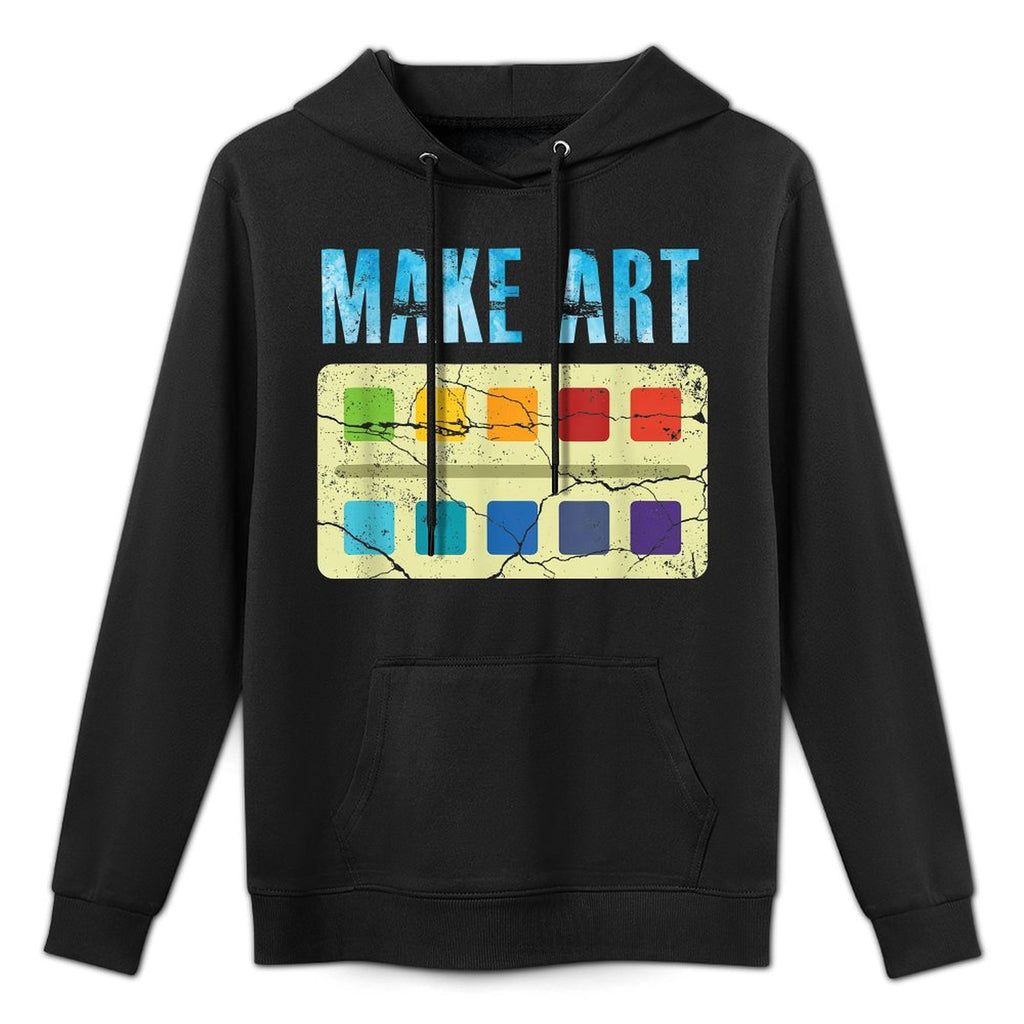 Make Art Colors Palette Artist Painter Painting Aesthetic Pilling-Resistant Hoodie