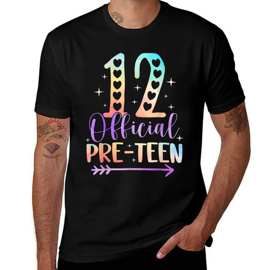 12 Official Pre-Teen 12th Birthday Funny Girls Pren Girl  Durable T-Shirt