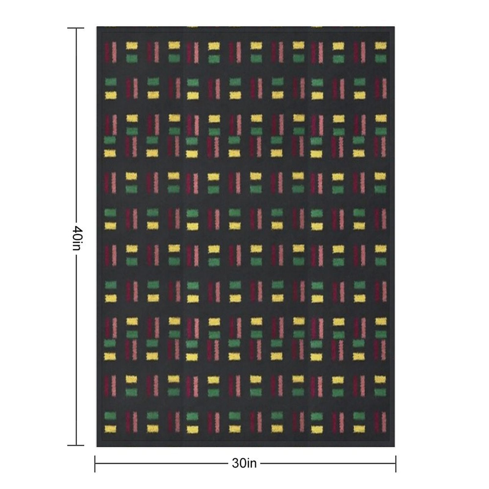CIRCLE, HAMMERSMITH, CITY, DISTRICT LINE MOQUETTE SEAT COVER Anti-pilling Throw Blanket