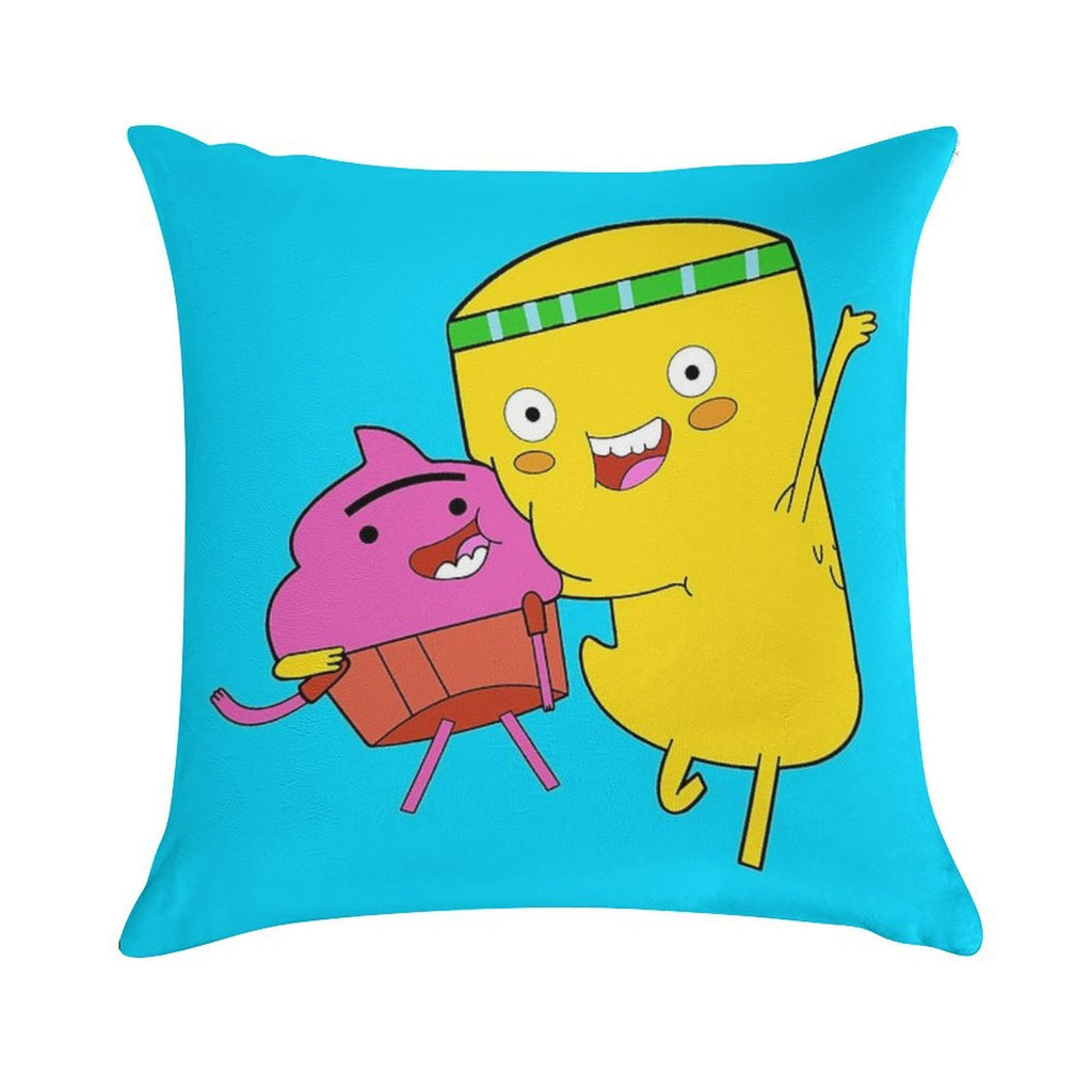Cupcake And Dino Soft Decorative Cover Throw Pillow