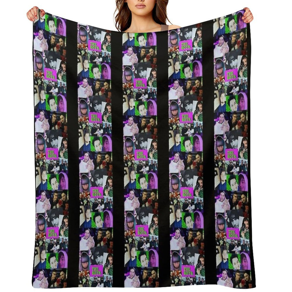 The Boys Collage Eco-conscious Throw Blanket