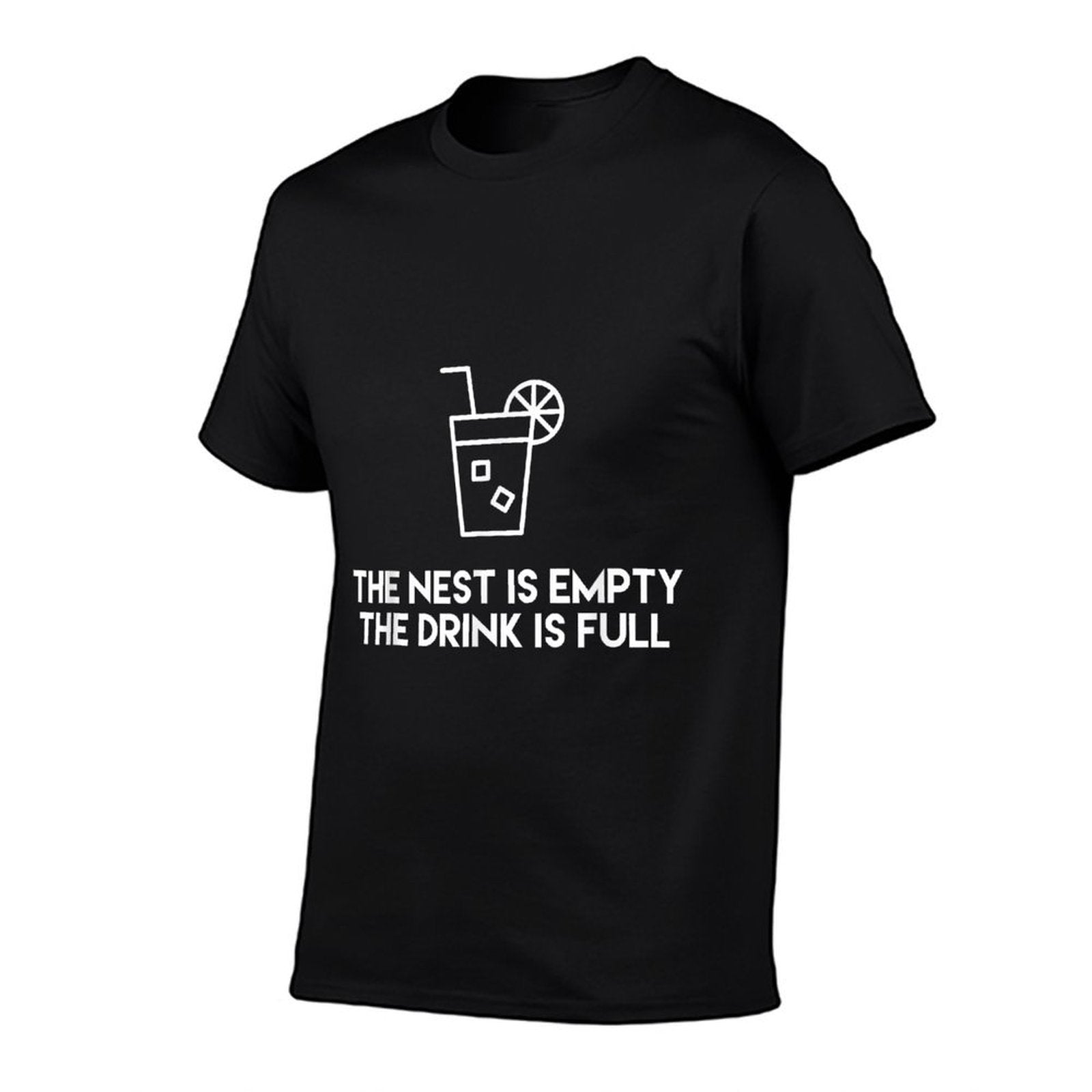 The Nest Is Empty The Drink Is Full  Empty Nester  Heathered Texture T-Shirt