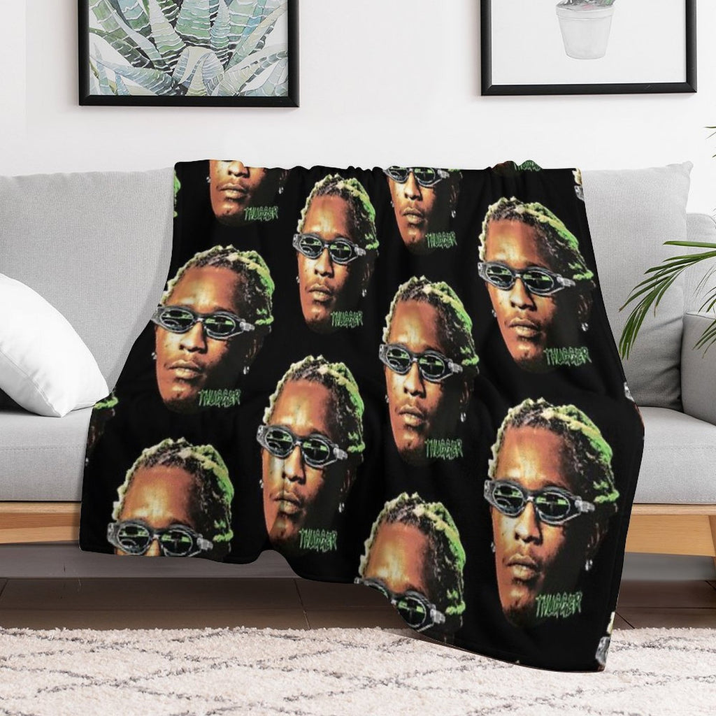 Young Thug Rapper Vintage Quick-dry Throw Blanket