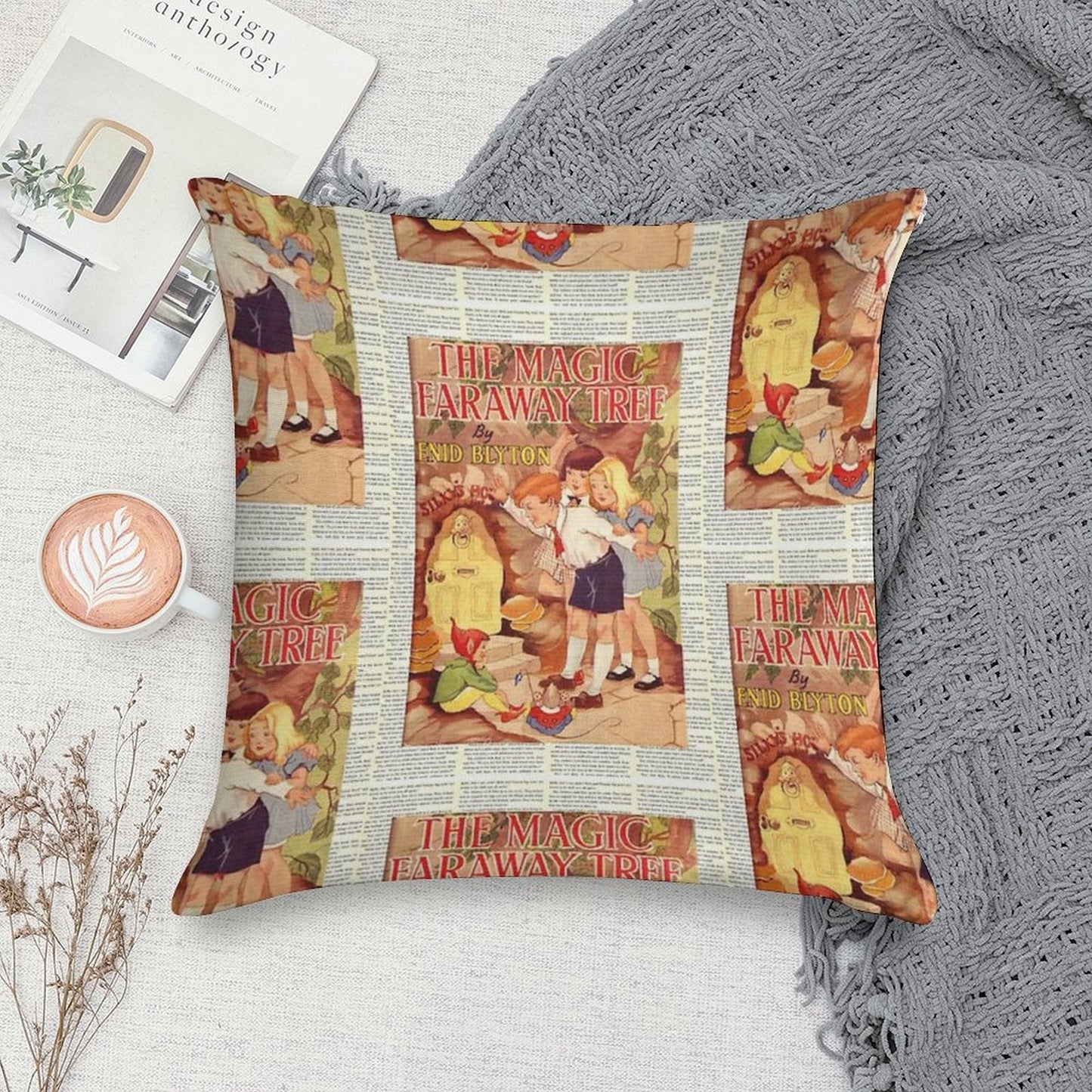 The Magic Faraway Tree Book Cover Soft Bedroom Essential Throw Pillow