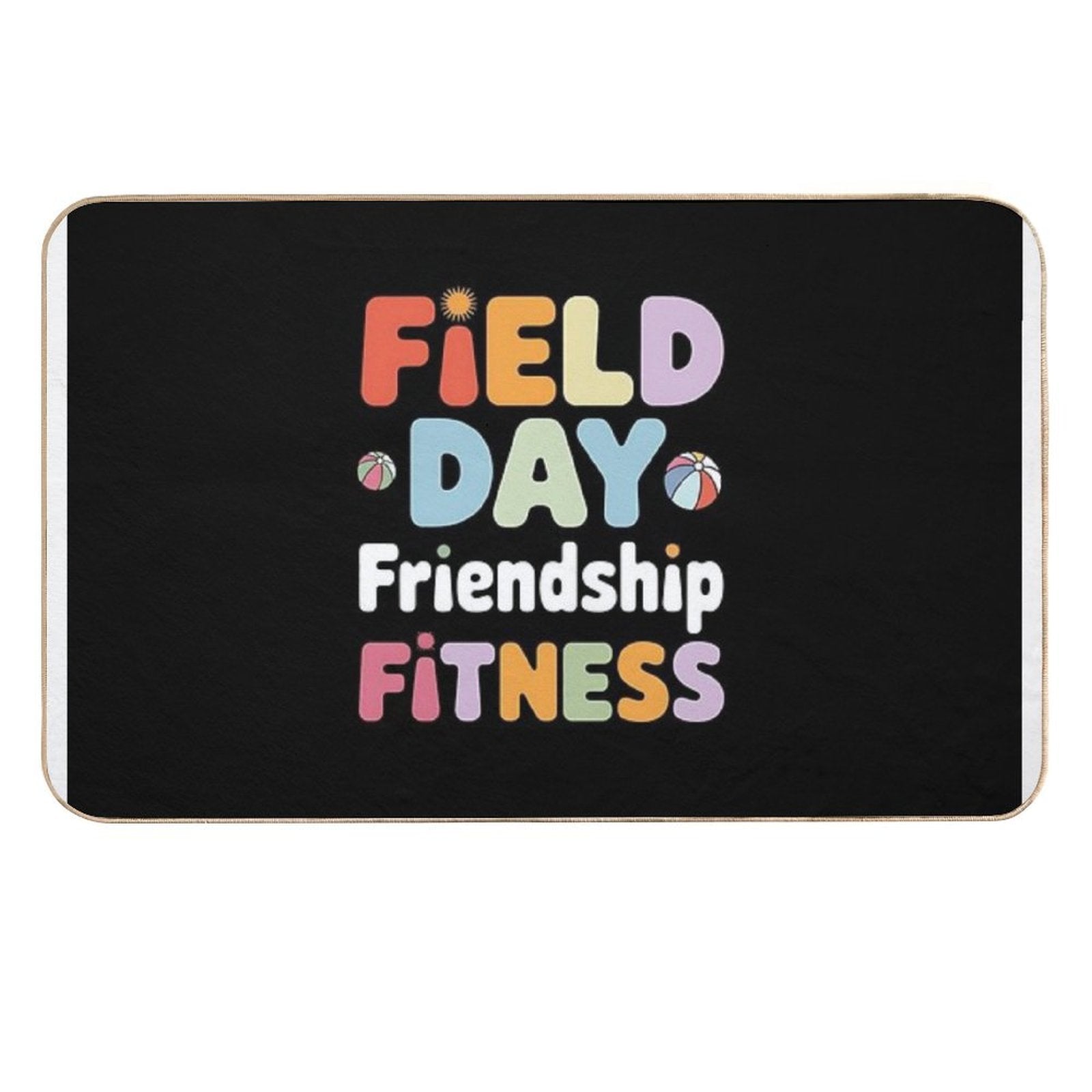 Field Day Fun Friendship Fitness Kids Teacher Field Day 2025 Durable Bath Mat