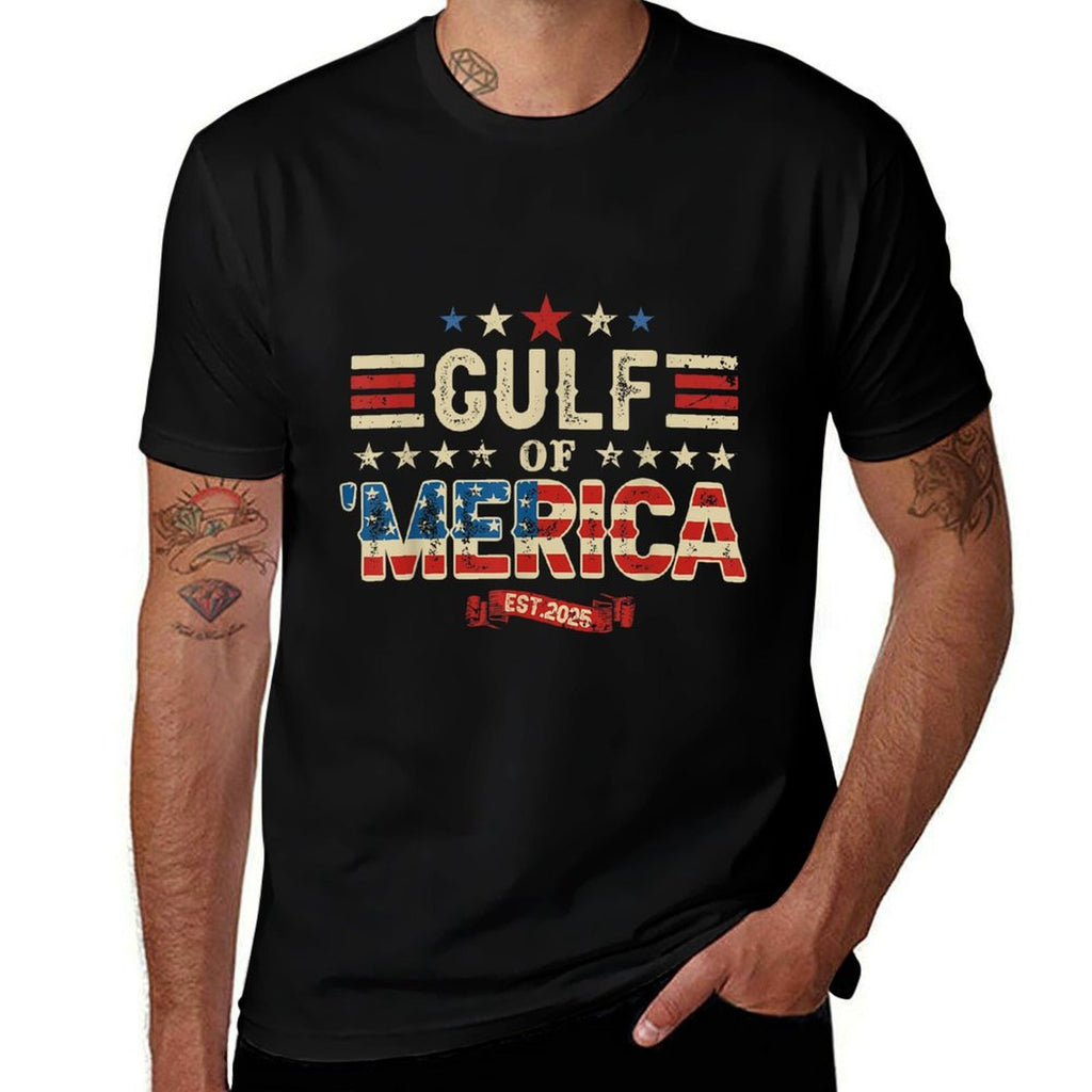Gulf of 'Merica US Patriotic 2025  Durable T-Shirt