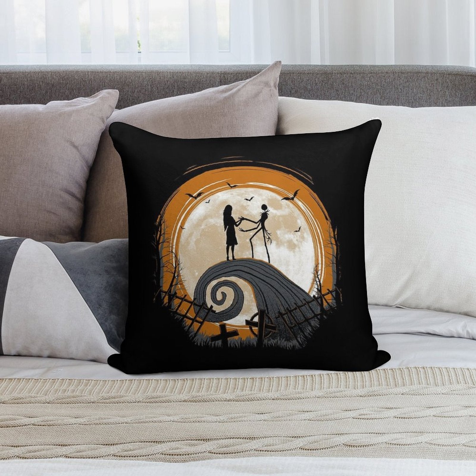 Love Before Christmas Soft Short Plush Fabric Throw Pillow