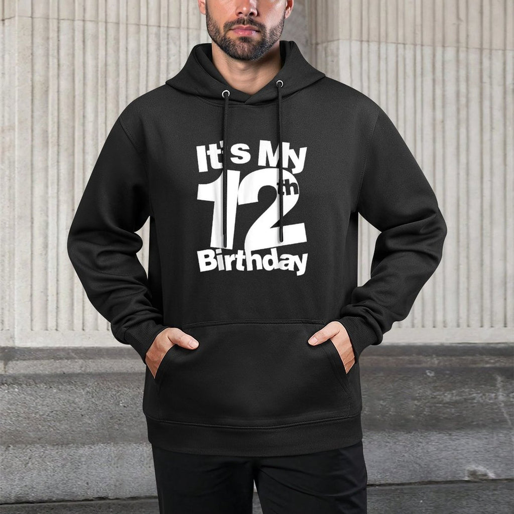 12th Birthday for 12 Year Olds Adjustable Hood Hoodie
