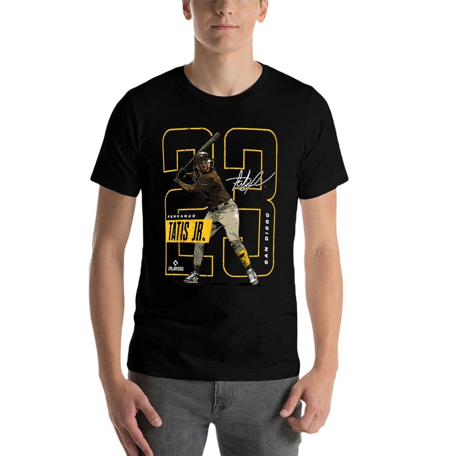 License Champs Fernando Tatis Jr  San Diego MLB Player League  MLBTAT4037, Small, Brown  Eco-friendly Material T-Shirt