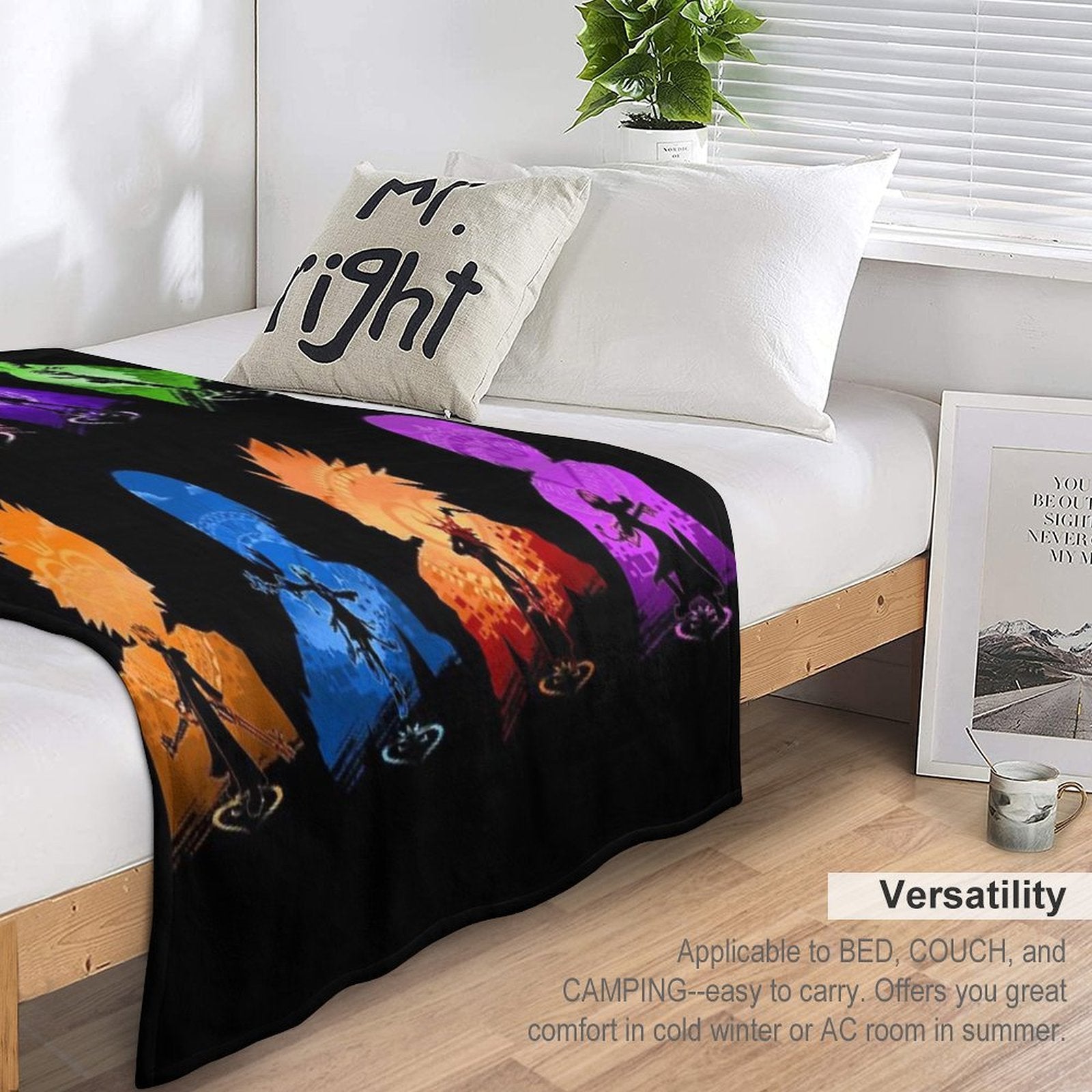 Kingdom Hearts Set Lightweight Throw Blanket