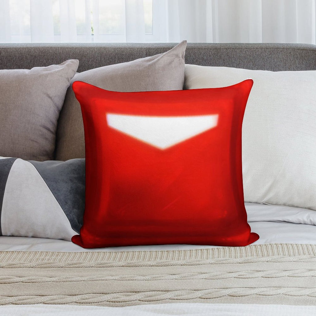 Beat Saber - Crimson Red Cube Block Soft Style Accent Throw Pillow