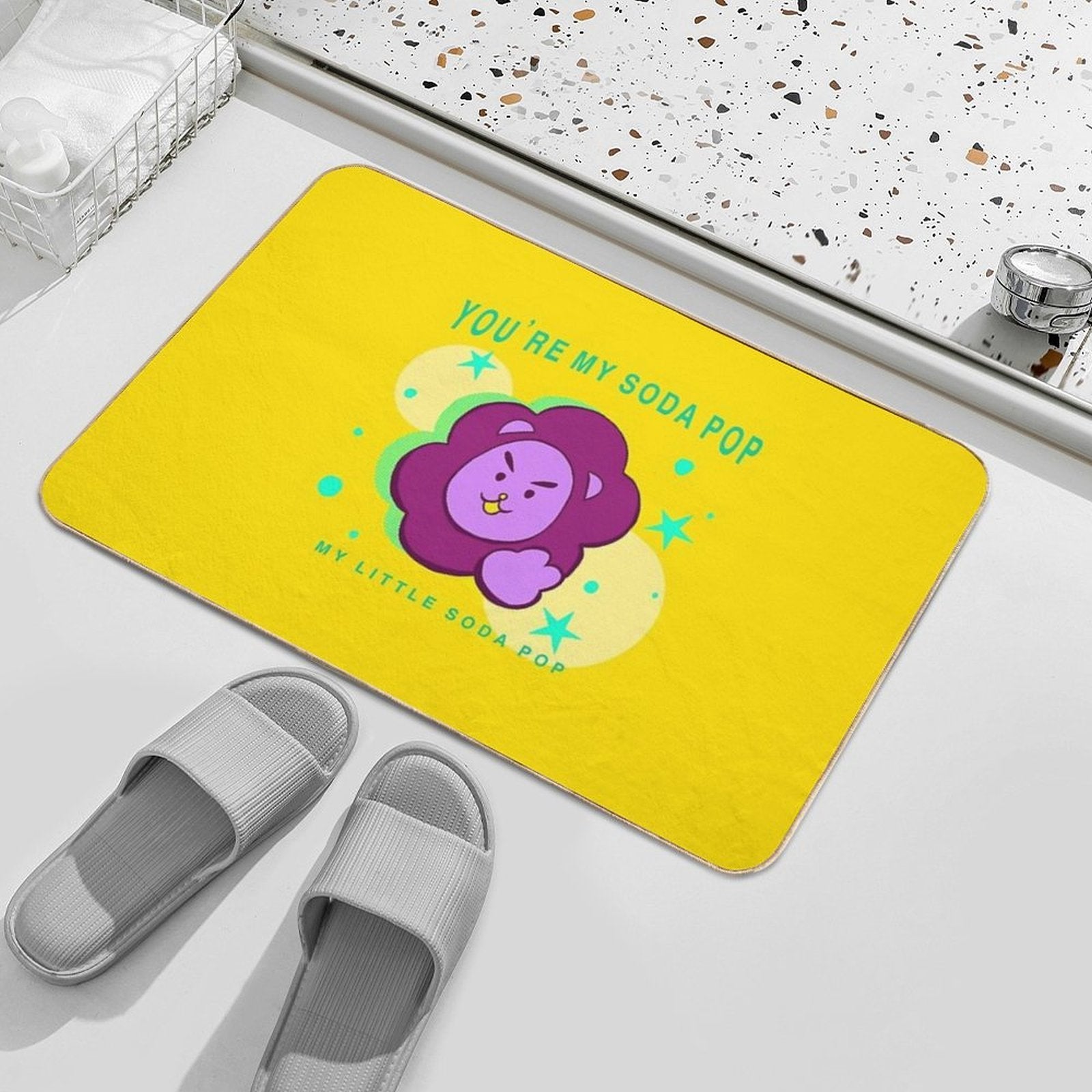 Soda Pop Collection Kpop Demon Hunters  Non-Slip Bath Mat