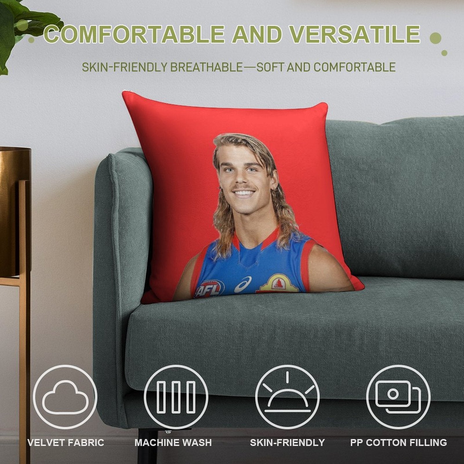 Bailey Smith Soft Washable Throw Pillow