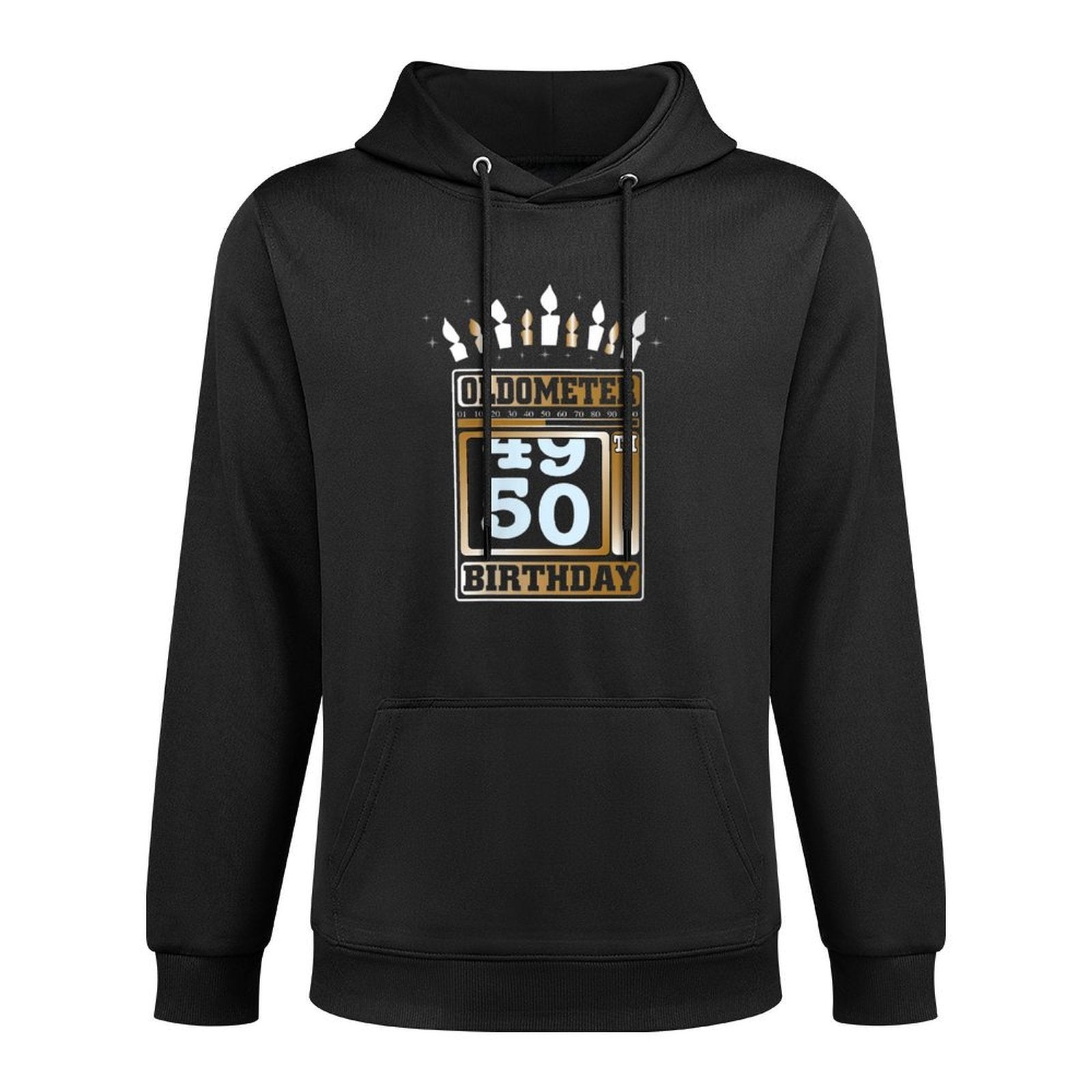 Womens Oldometer 49-50 50th Birthday Funny Gift Relaxed Fit Hoodie