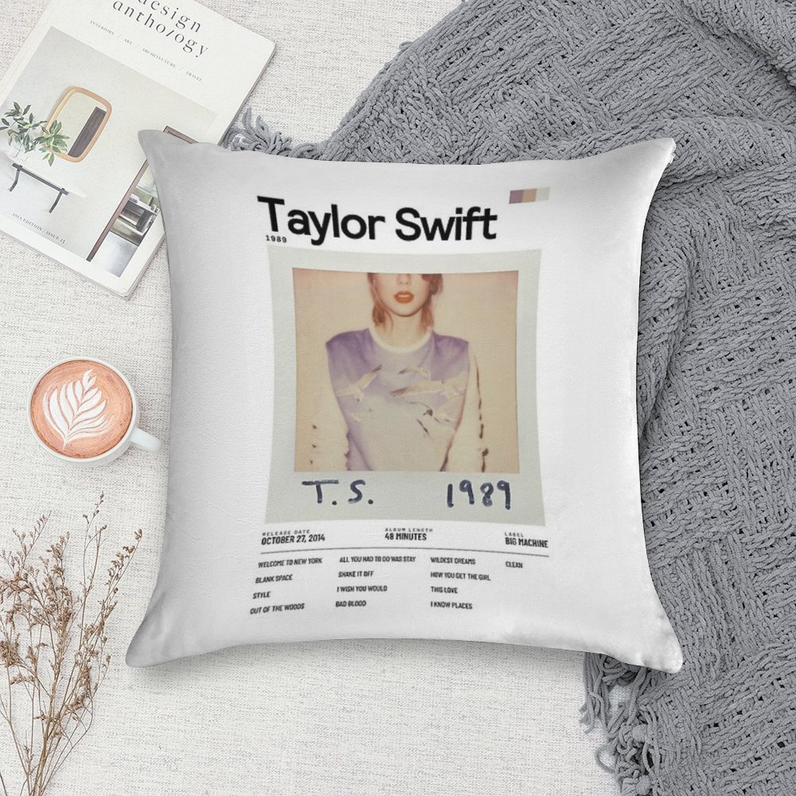 Taylor Swift - 1989 Soft Home Decor Throw Pillow