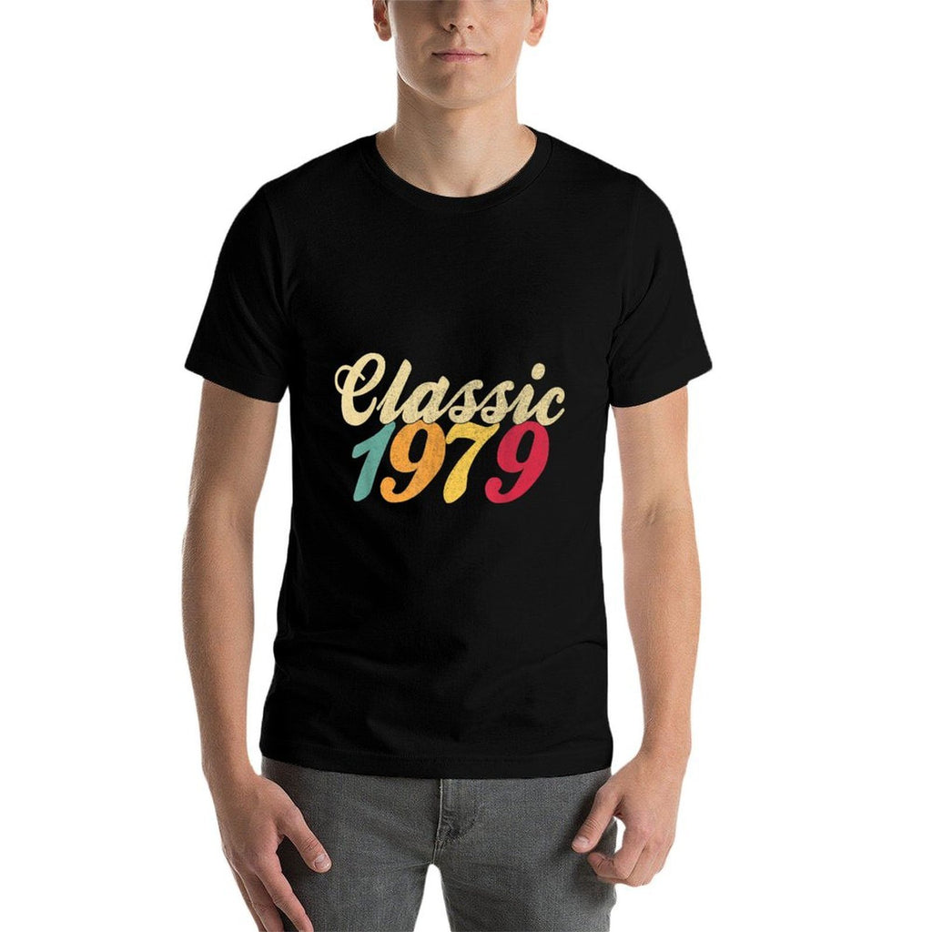40th Birthday Gifts 1979 Funny Retro 40 Mens Womens Classic  Quick-drying T-Shirt