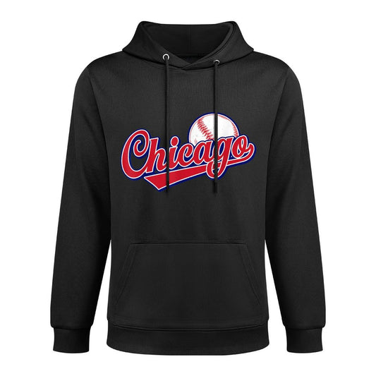 Vintage Chicago Funny Baseball Lover Graphic Men Women Easy Care Hoodie