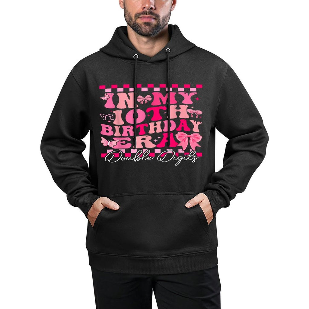 In My 10th Birthday Era Double Digits Coquette Bow Girl Bday All-Day Comfort Hoodie