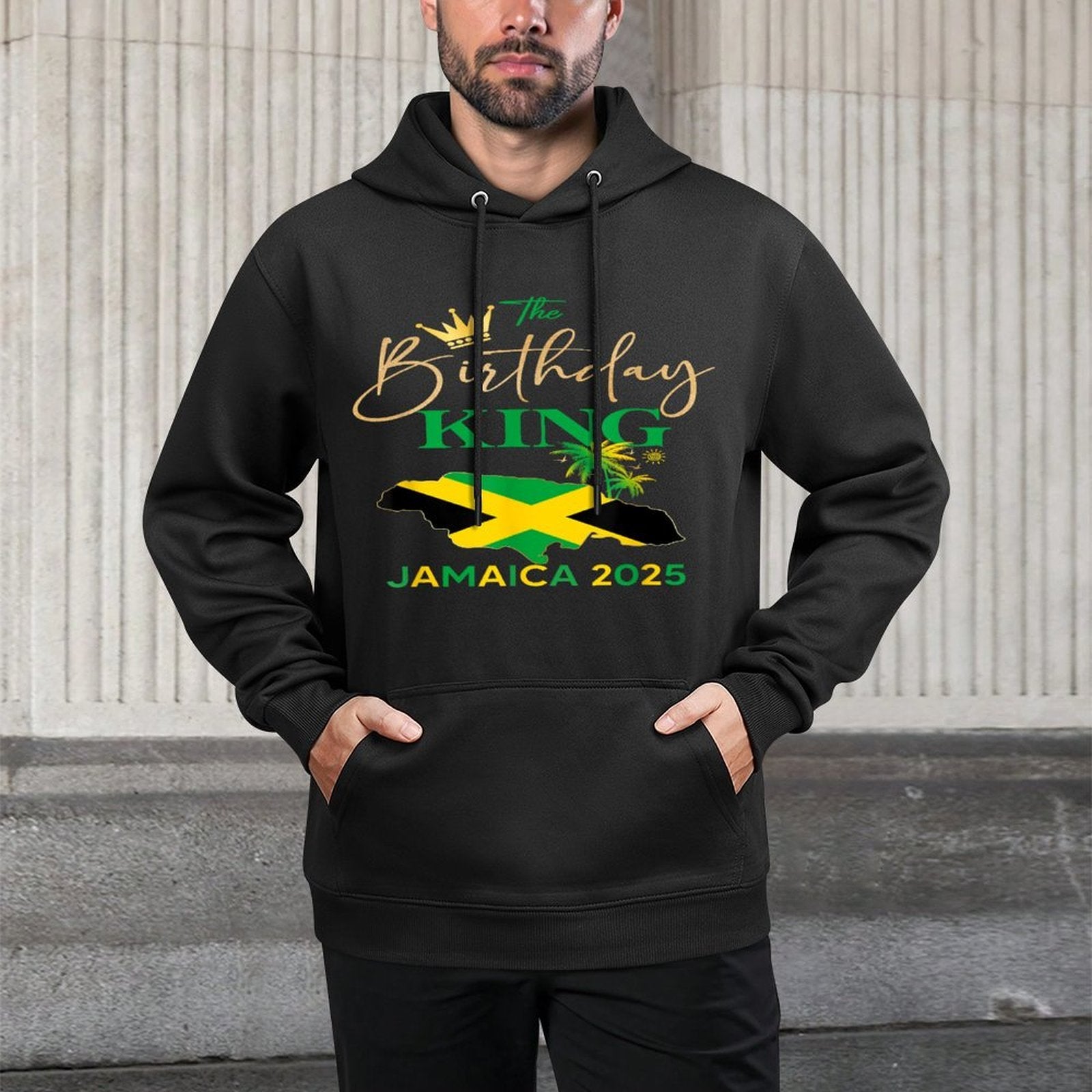 50th Birthday Boy Jamaica Vacay 2025 Spring Break Durable Construction Hoodie