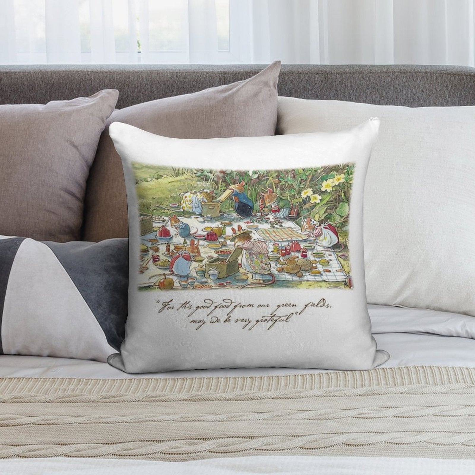 Picnic Time Soft Easy Maintenance Throw Pillow