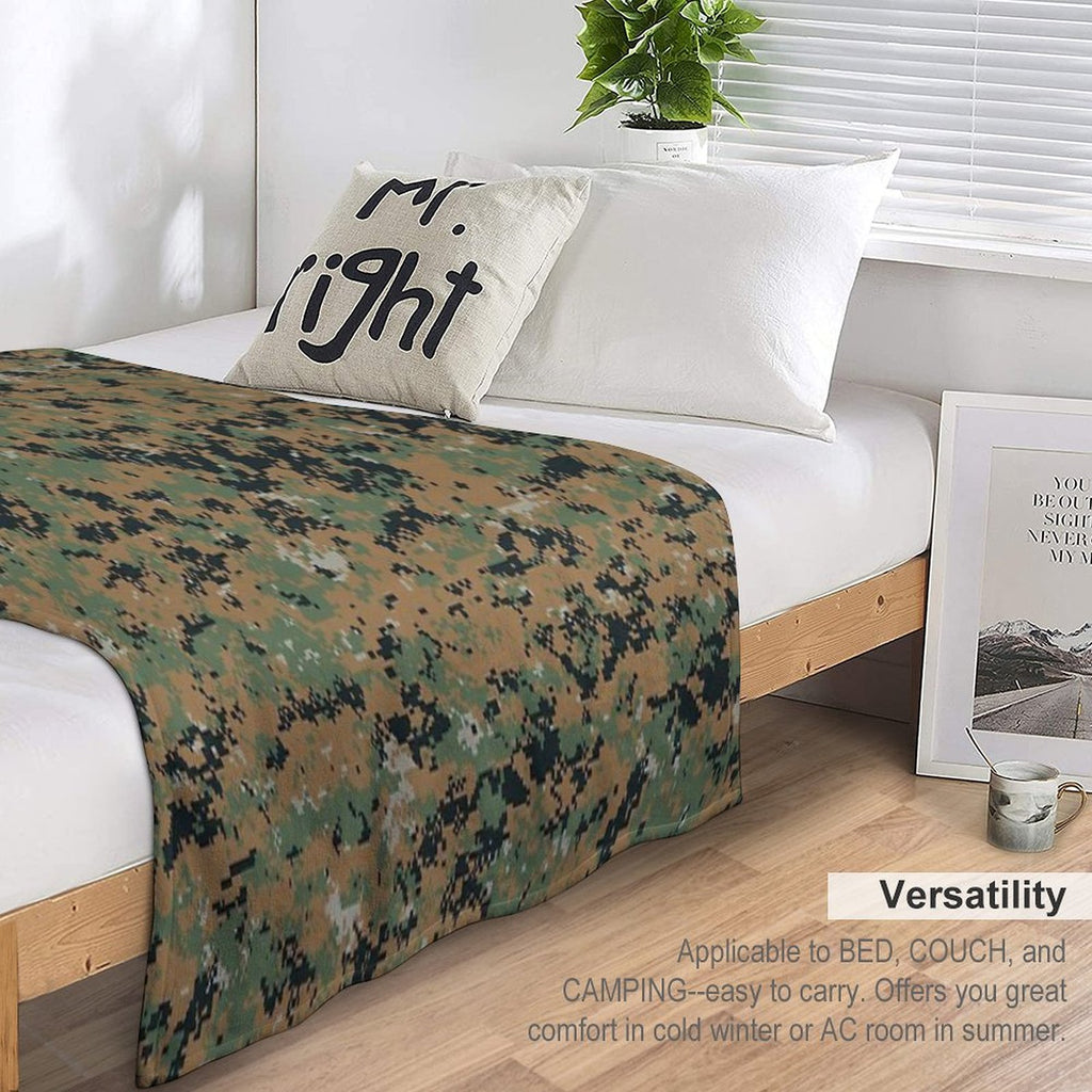 Marpat Camo Quick-dry Throw Blanket