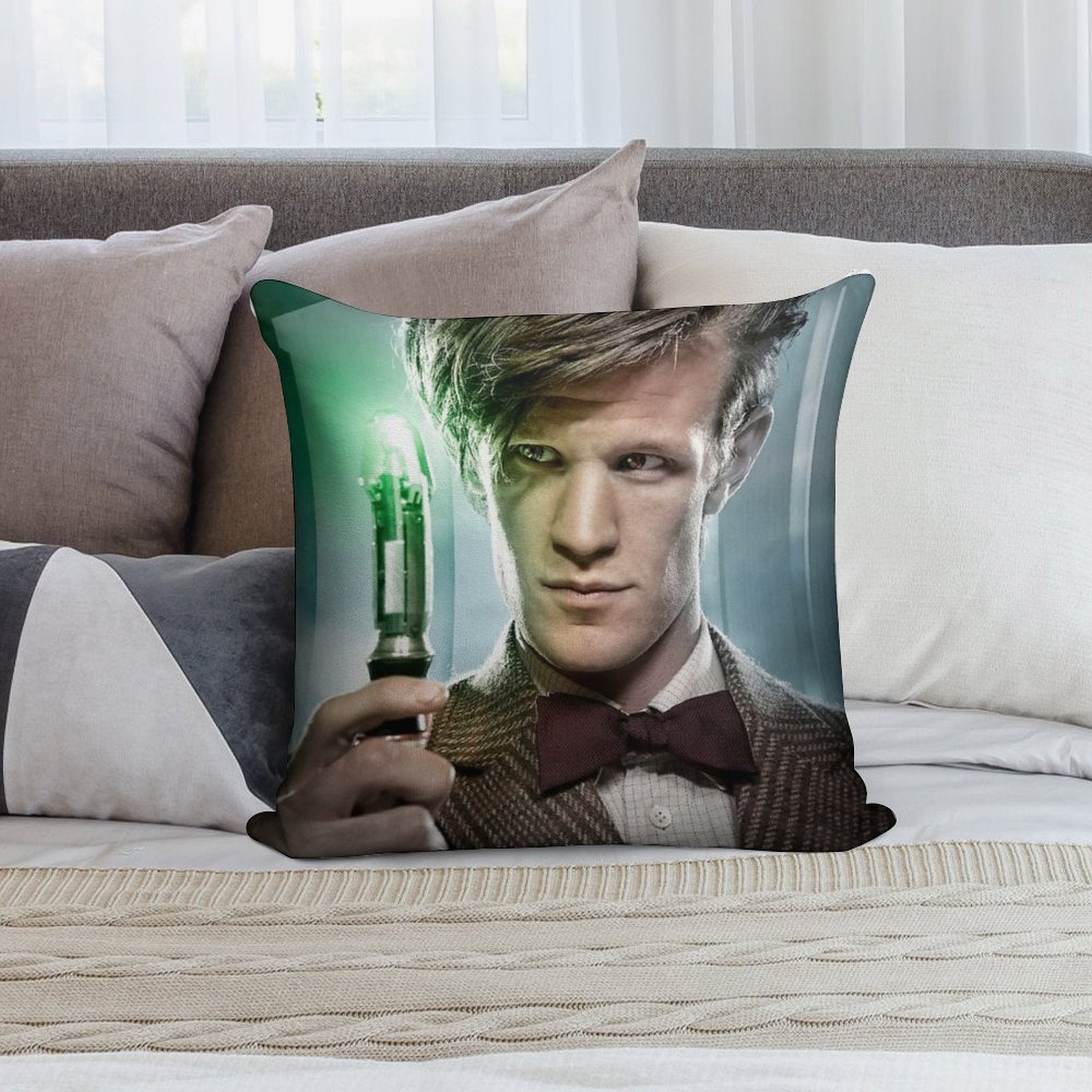 Matt Smith Soft Home Decor Throw Pillow