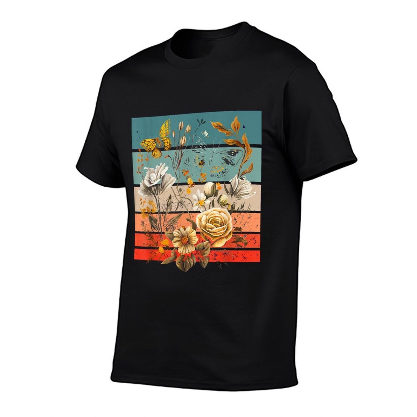 Wild Flower Botanical Vintage Inspired Gardening Lover  Relaxed-fit T-Shirt