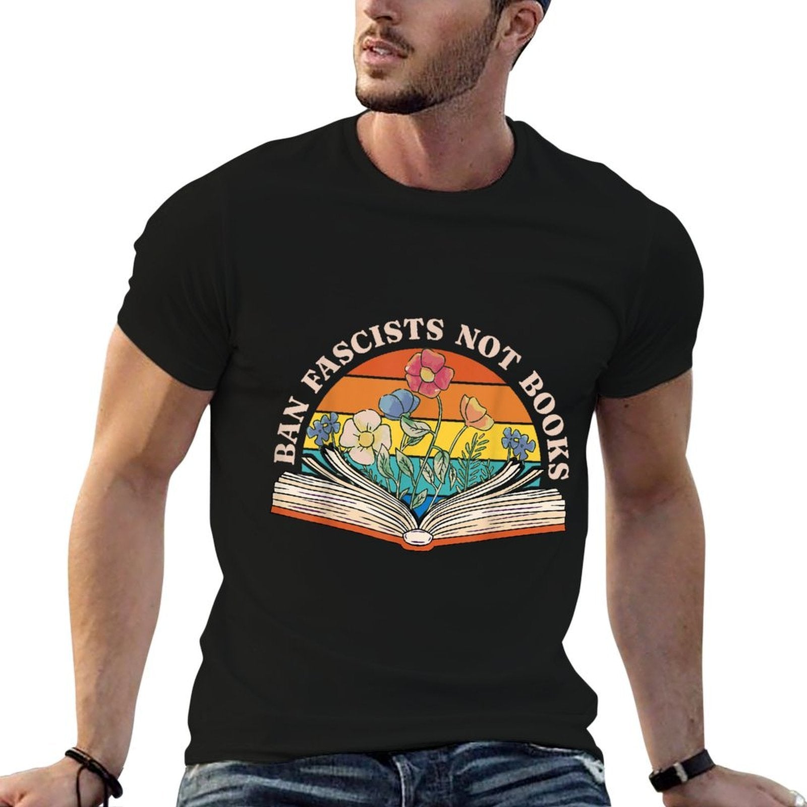 Ban Fascists Not Books  Affordable Price T-Shirt