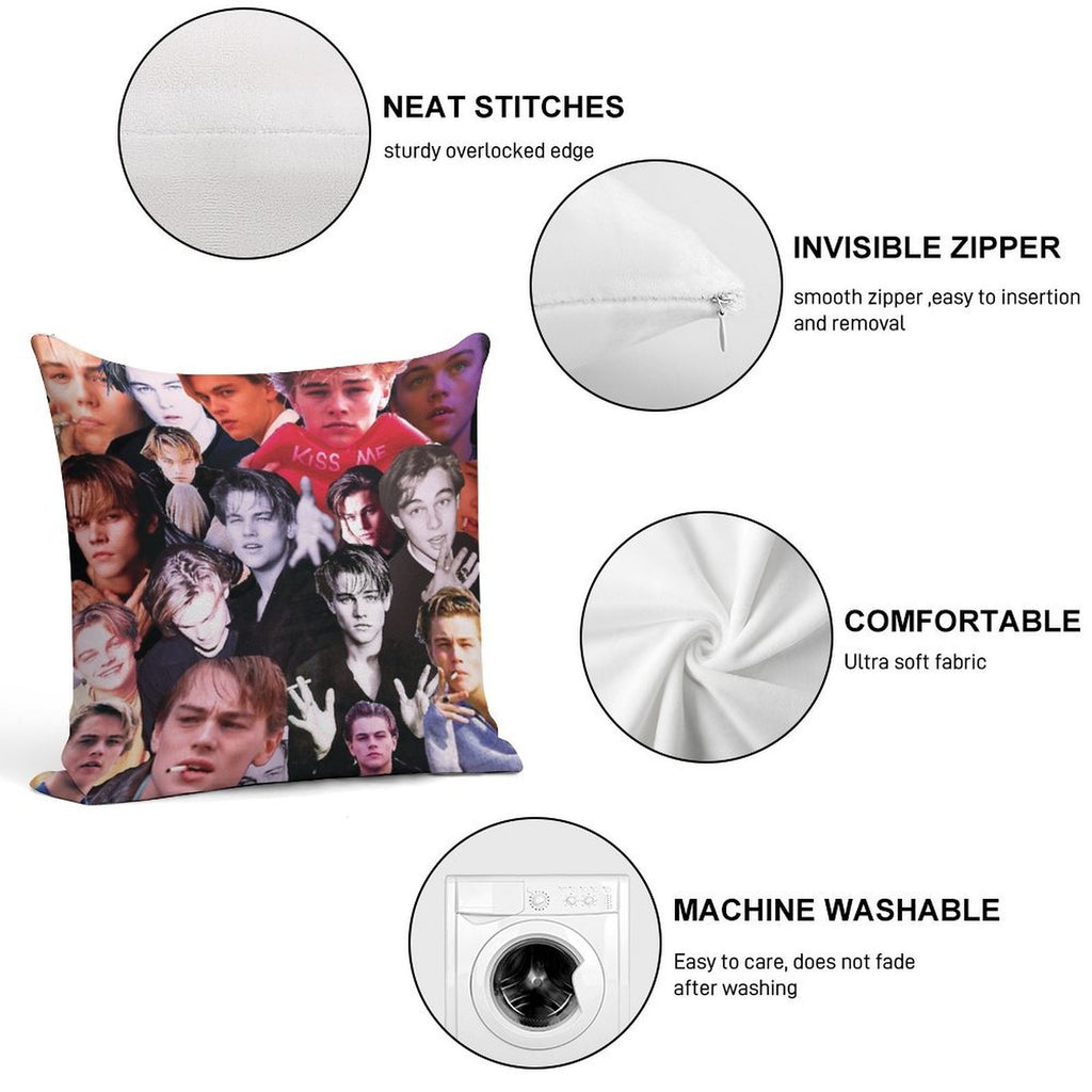 90s Dreamboat Soft Hidden Zipper Throw Pillow