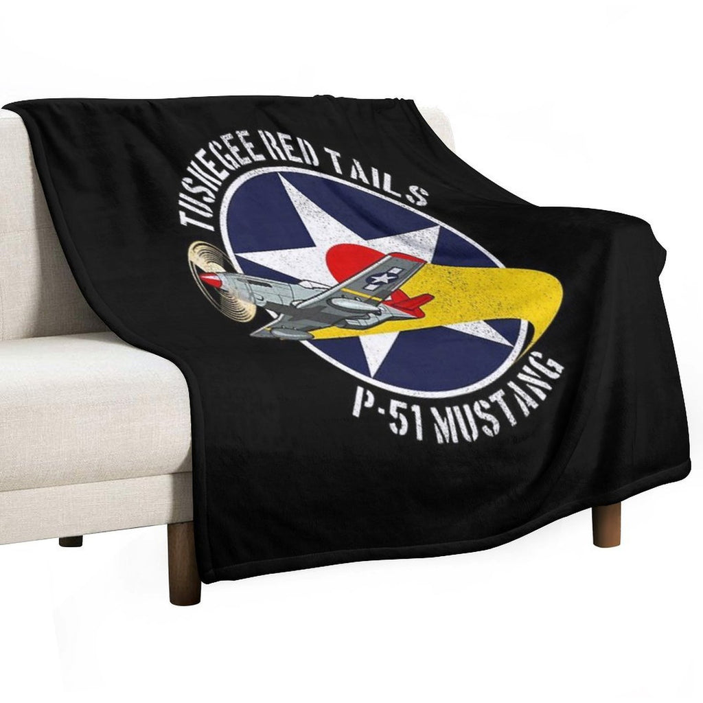 Tuskegee Red Tails - Tuskegee Airmen Durable Throw Blanket
