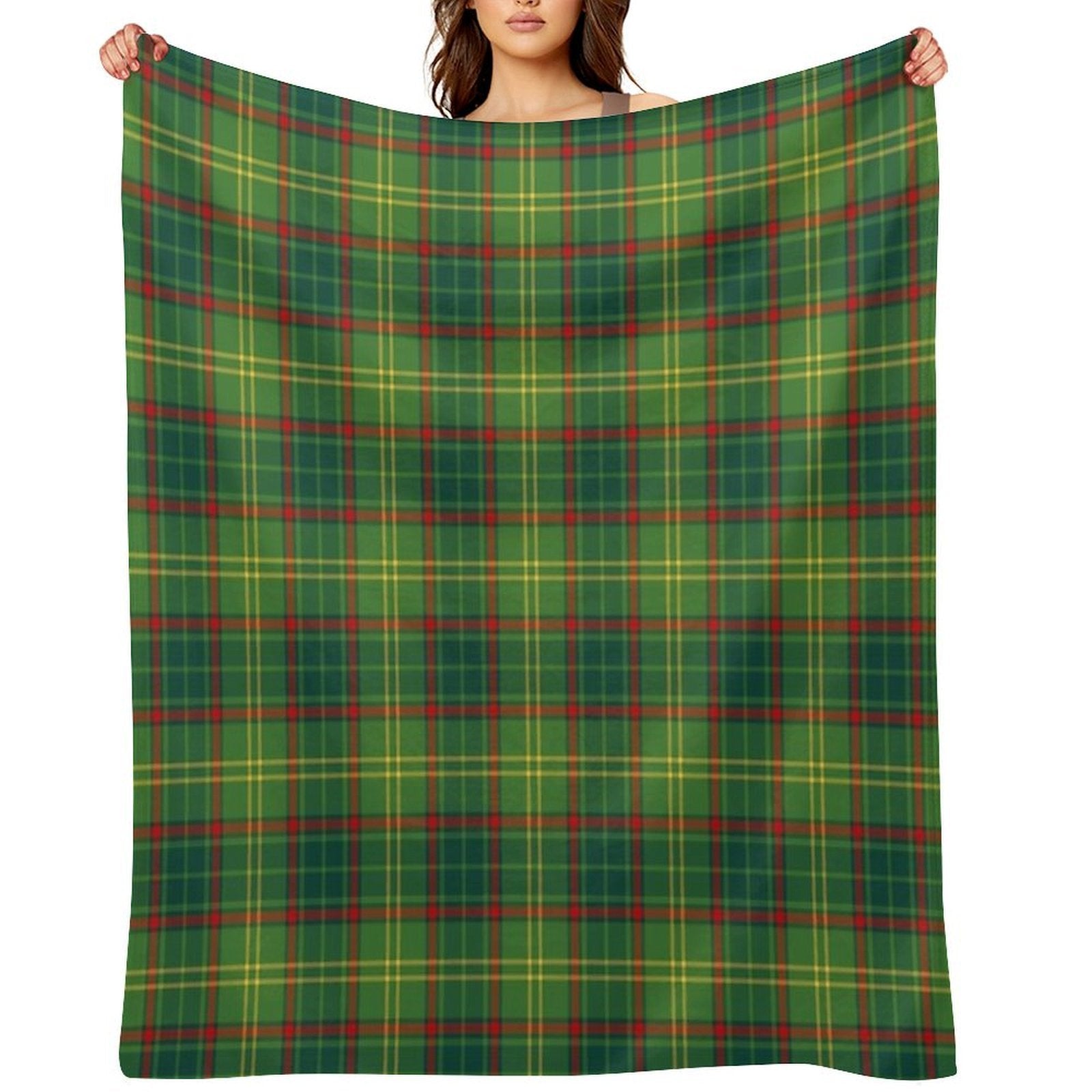 County ARMAGH Tartan  Official Armagh Tartan, Ulster, Ireland Gift-ready Throw Blanket