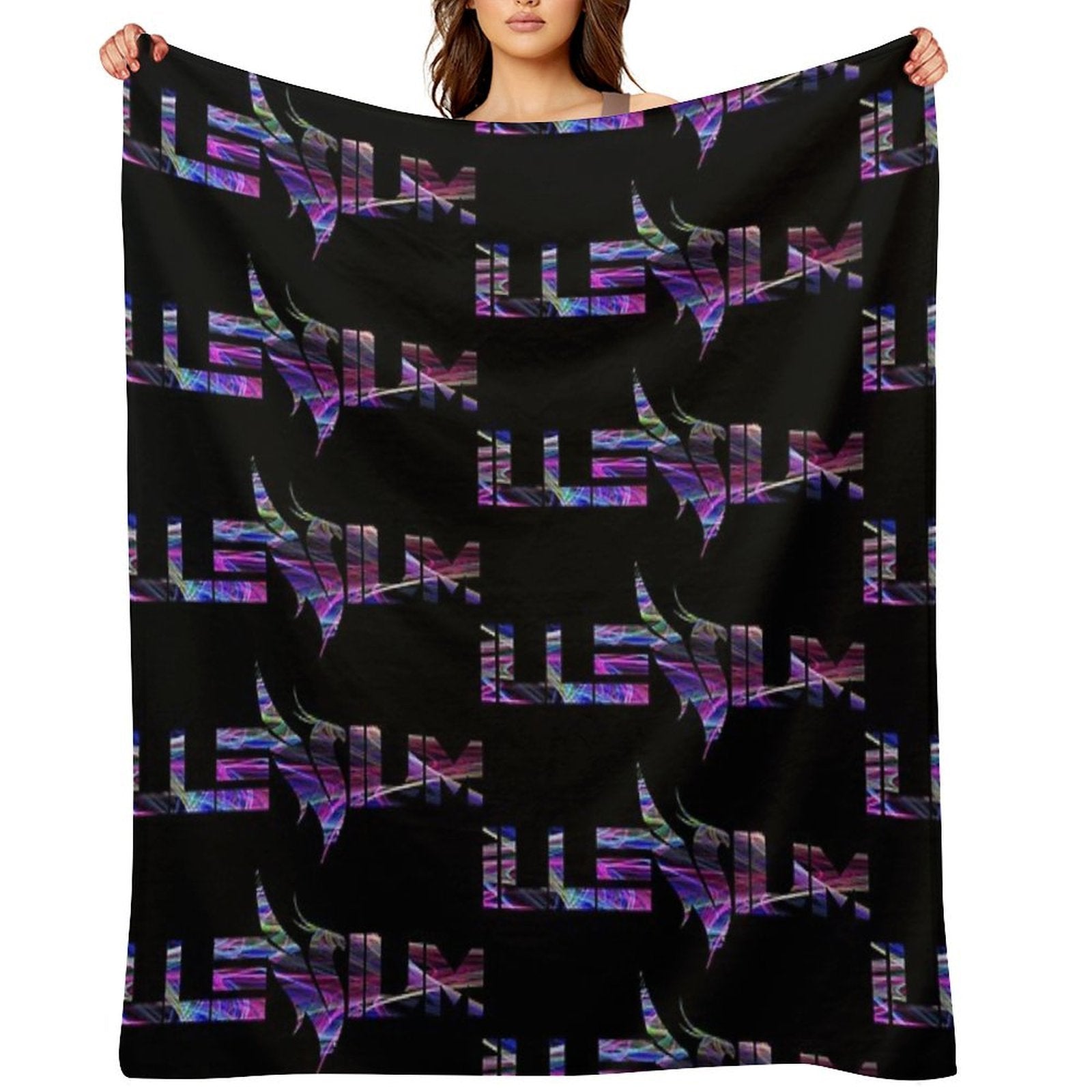 Illenium Rave EDM Fanart Premium Throw Blanket