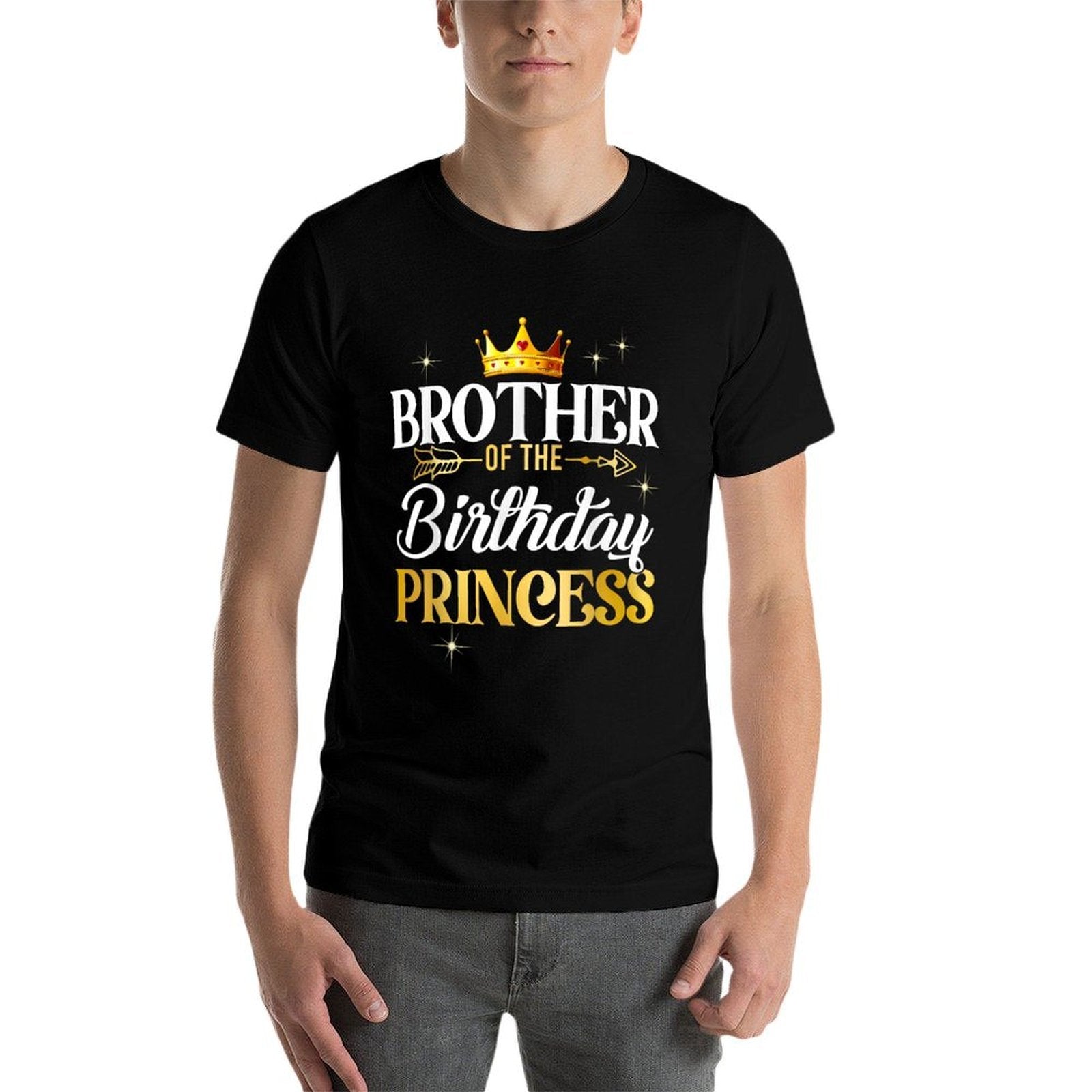 Brother Of The Birthday Princess Girl Party Matching Family  Soft T-Shirt