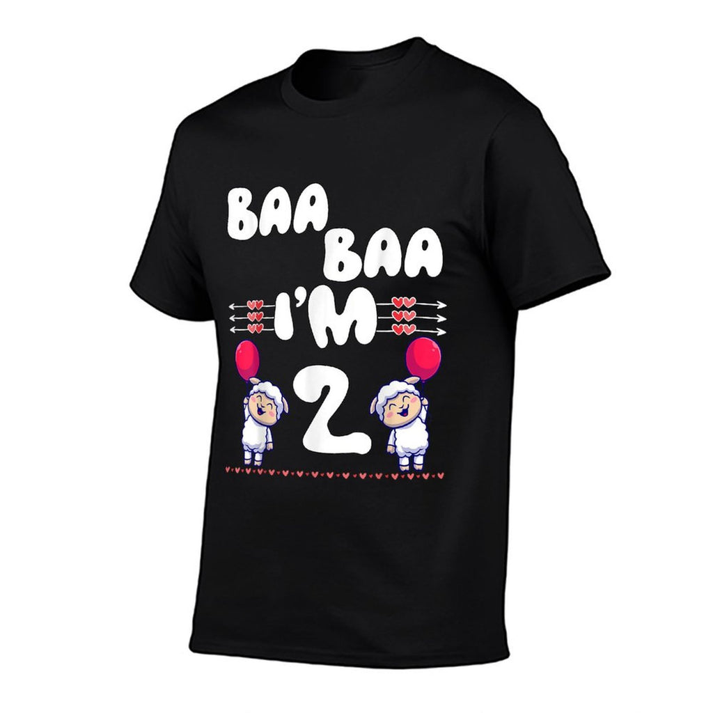 Baa Baa I'm 2 Farm Sheep Theme Party Two Year Birthday  Stretchy T-Shirt