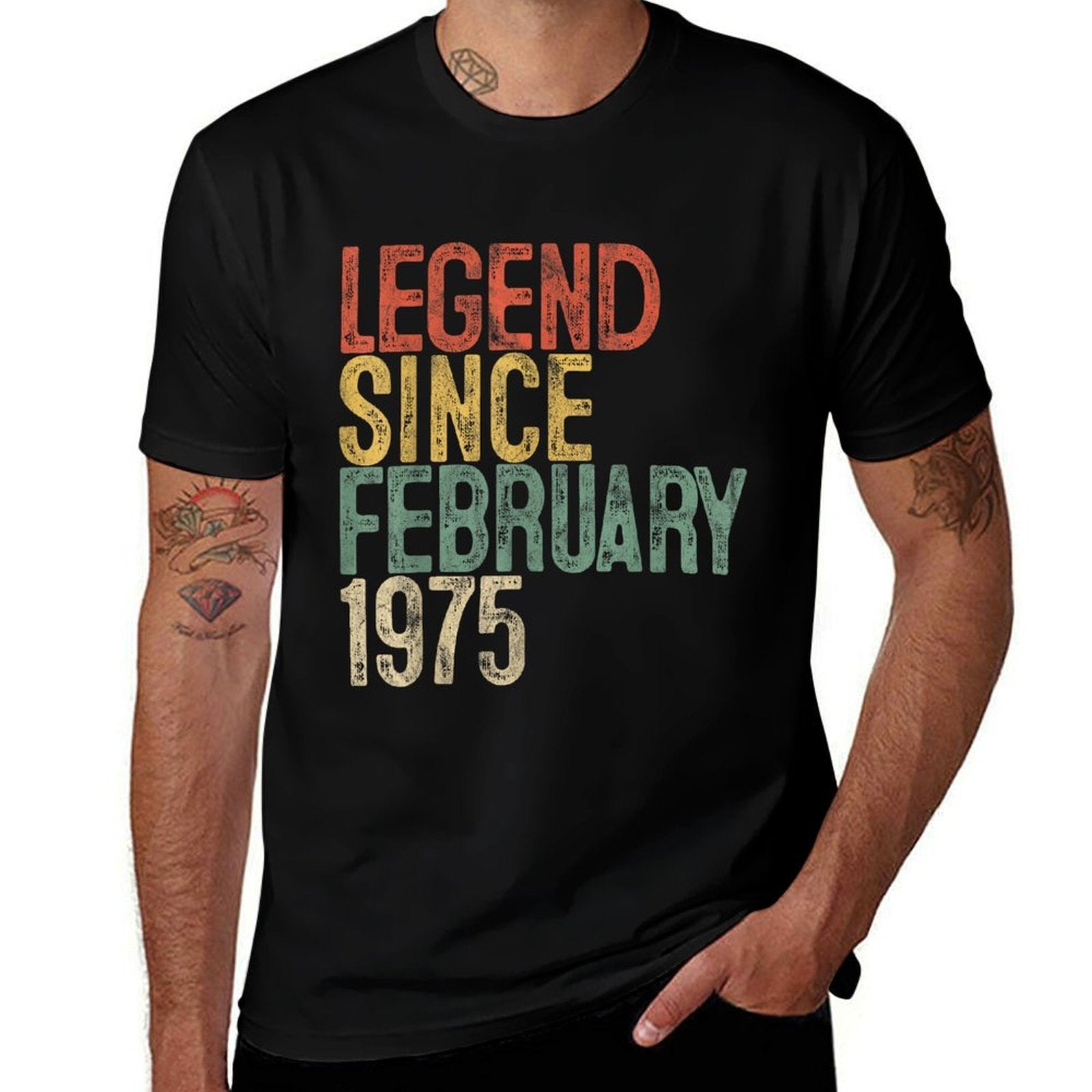 Legend 1975 50th Birthday Gifts for Men Women 50 Year Old  Quick-drying T-Shirt