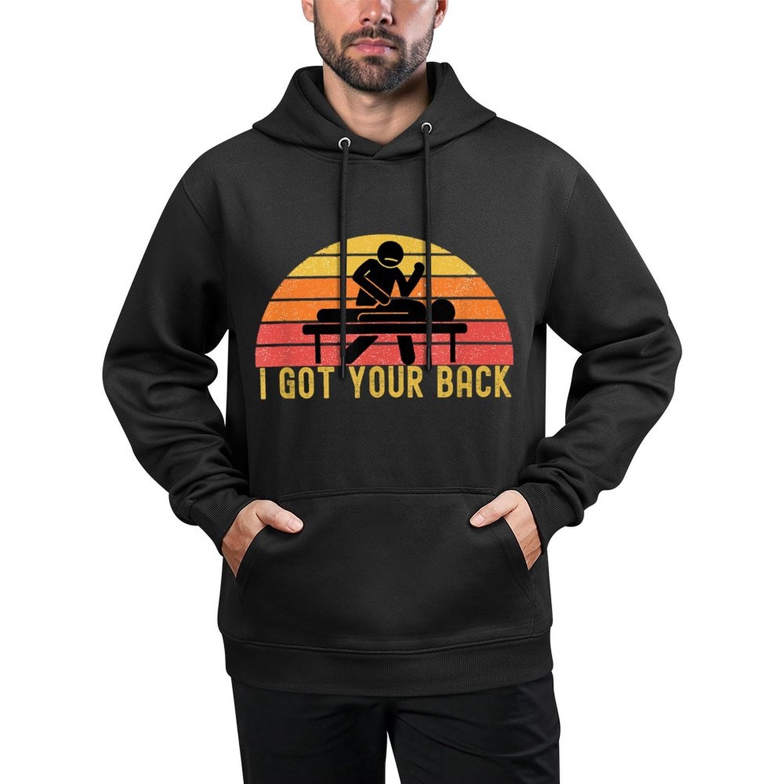 Massage Therapist I Got Your Back Massage Vintage Retro Gift All-Day Comfort Hoodie