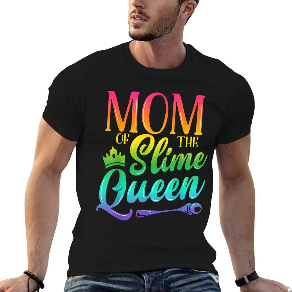 Mom Of The Slime Queen Birthday Party Family Matching Outfit  Graphic-printed T-Shirt