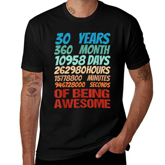 30 Years Old 30th Birthday Women Men 30th Birthday  Lightweight T-Shirt