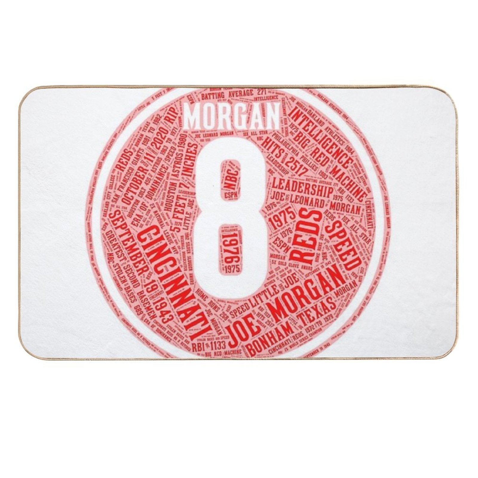 Joe Morgan #8 - The Icon Collection  Stain-Proof Bath Mat