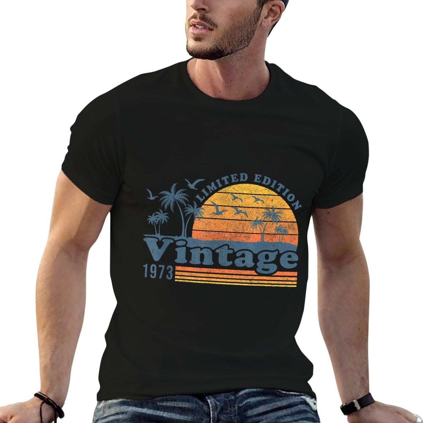 Summer Vintage 1973 Limited Edition 52 Years Old 52th  Cotton T-Shirt