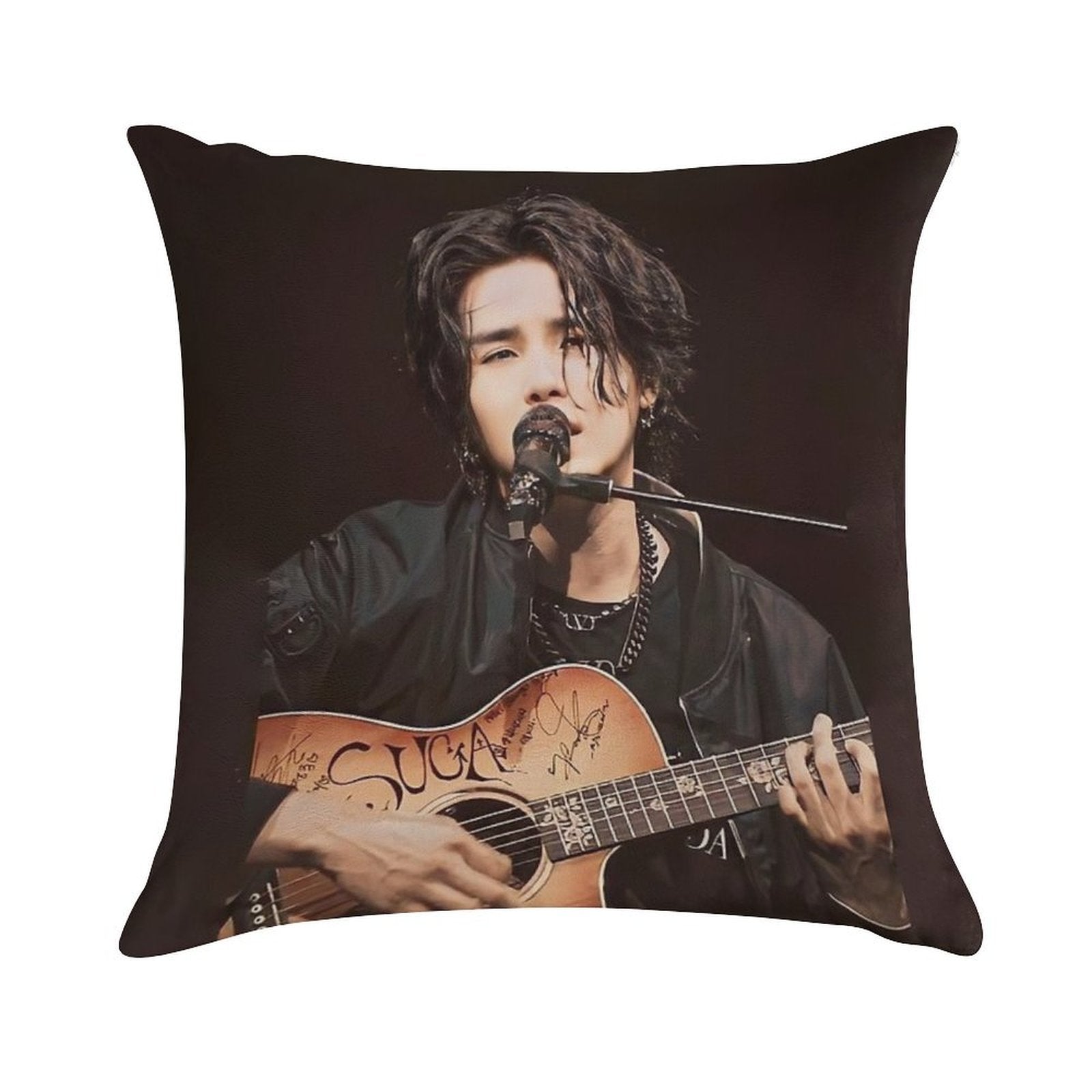 Min Yoongi Concert Soft Shrink-Resistant Throw Pillow