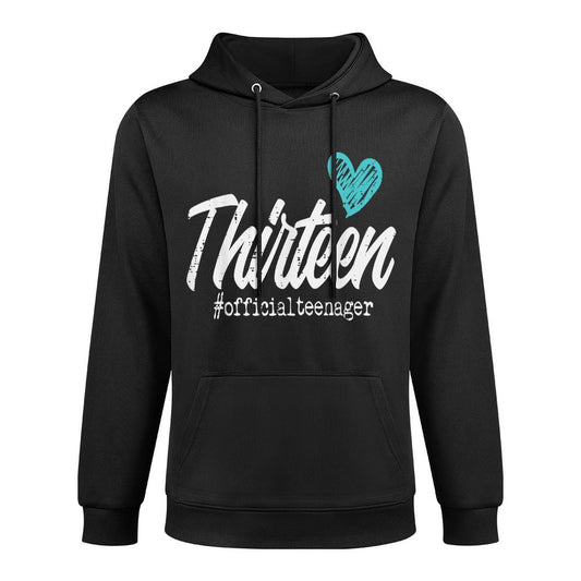 Thirteen Officialnager Cute 13th Birthday Gift Girln Colorfast Hoodie