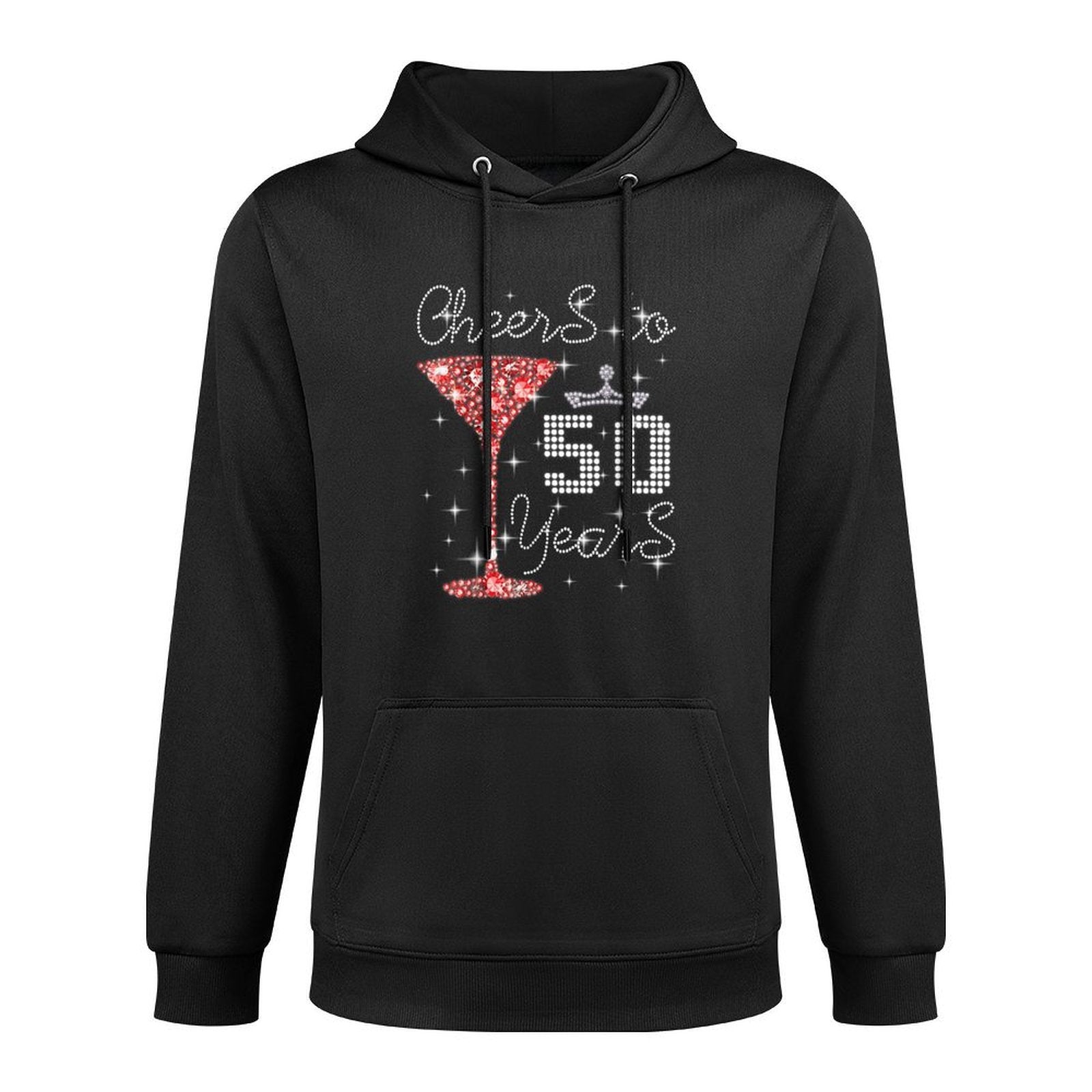Queen Princess Cheers To 50 Years Old Happy Birthday To Me Pilling-Resistant Hoodie