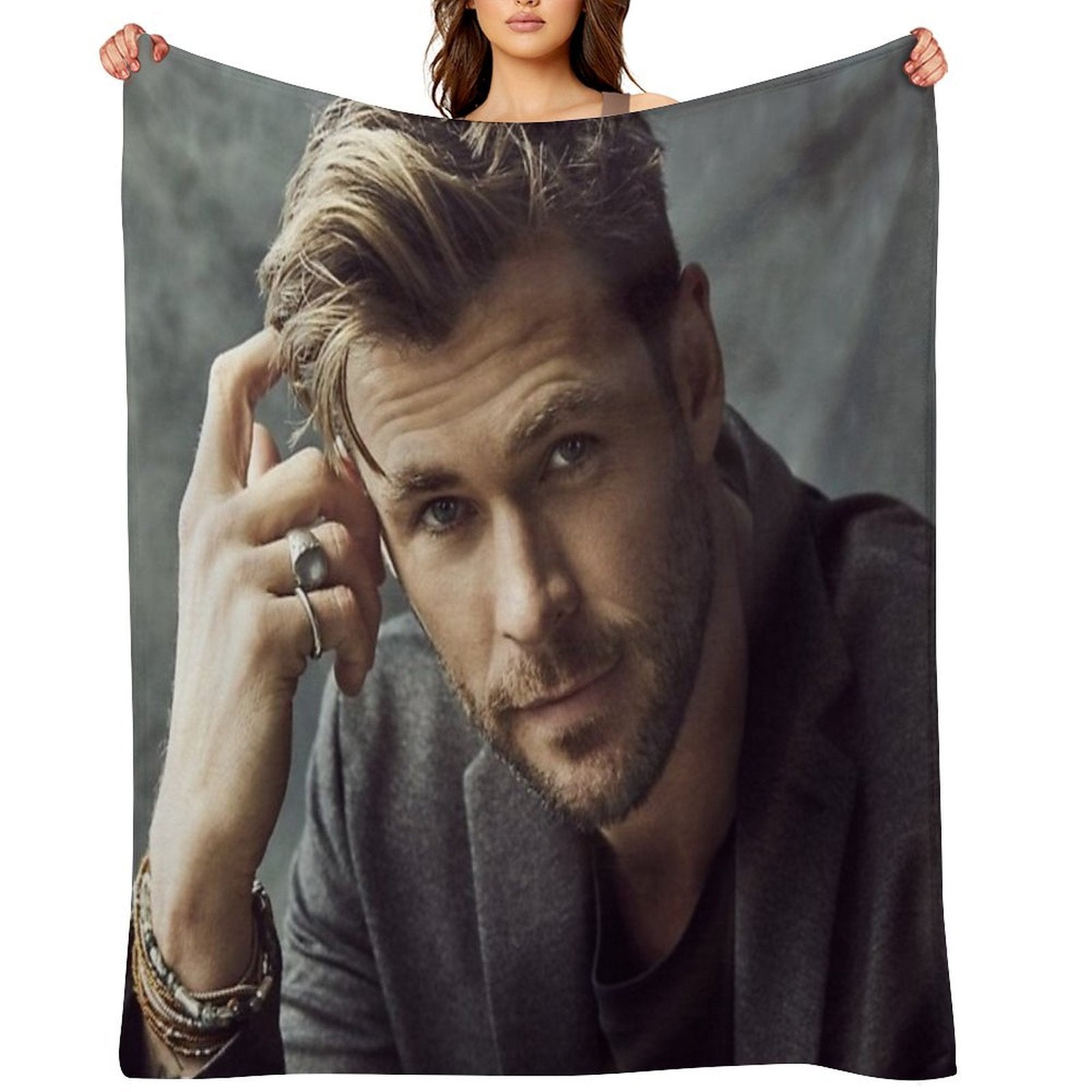 Chris Hemsworth Travel-friendly Throw Blanket