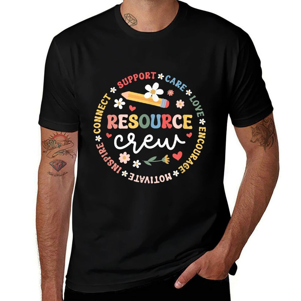Resource Crew Appreciation Circle Resource Teacher Team  Quick-drying T-Shirt