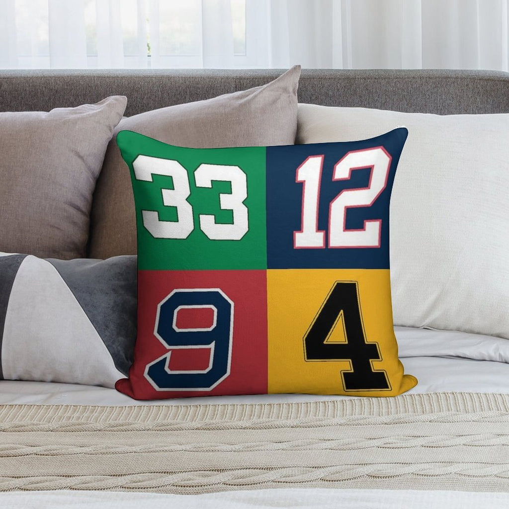 Boston Sports Legends Soft Warmth Comfort Throw Pillow